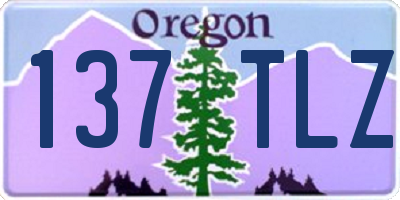 OR license plate 137TLZ