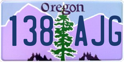 OR license plate 138AJG