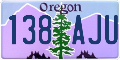 OR license plate 138AJU