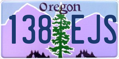 OR license plate 138EJS