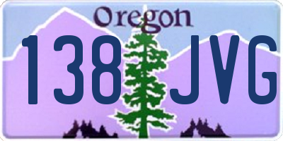 OR license plate 138JVG