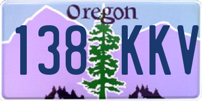 OR license plate 138KKV