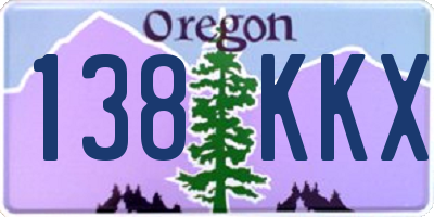 OR license plate 138KKX