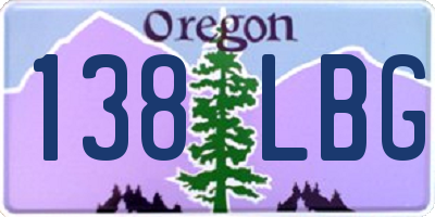 OR license plate 138LBG