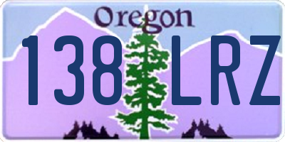 OR license plate 138LRZ