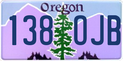 OR license plate 138OJB