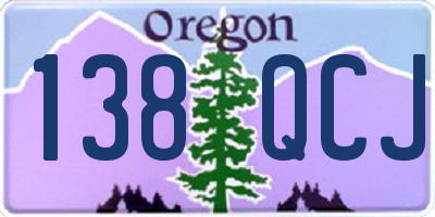OR license plate 138QCJ