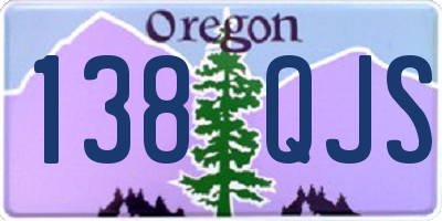OR license plate 138QJS