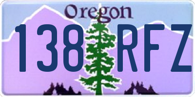 OR license plate 138RFZ