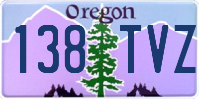OR license plate 138TVZ