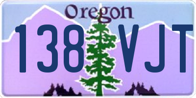 OR license plate 138VJT