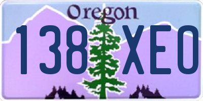 OR license plate 138XEO