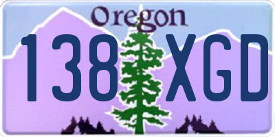 OR license plate 138XGD