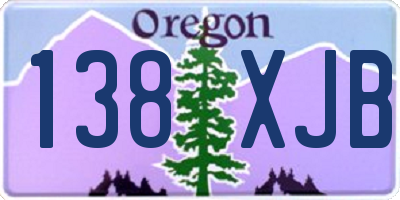 OR license plate 138XJB