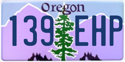 OR license plate 139EHP