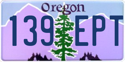 OR license plate 139EPT