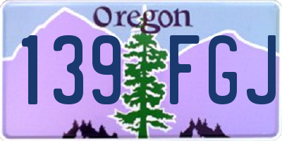 OR license plate 139FGJ
