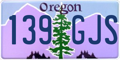 OR license plate 139GJS