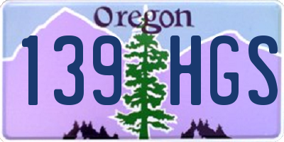 OR license plate 139HGS