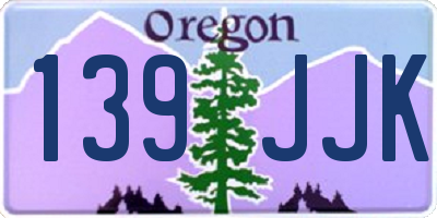 OR license plate 139JJK