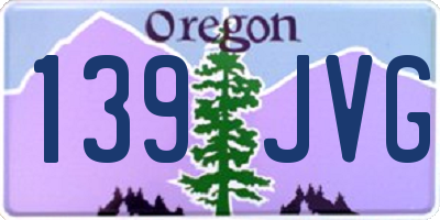 OR license plate 139JVG