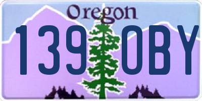 OR license plate 139OBY