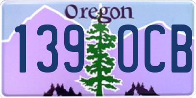 OR license plate 139OCB