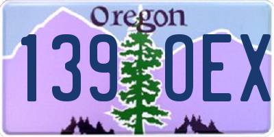 OR license plate 139OEX