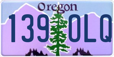 OR license plate 139OLQ