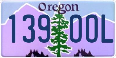 OR license plate 139OOL