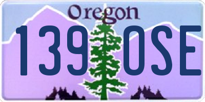 OR license plate 139OSE