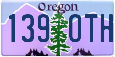 OR license plate 139OTH