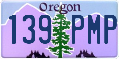 OR license plate 139PMP