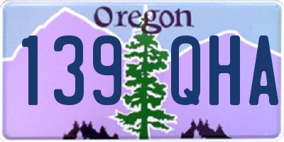 OR license plate 139QHA