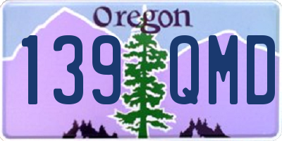 OR license plate 139QMD