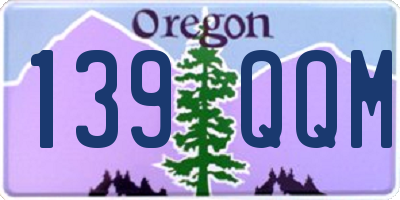 OR license plate 139QQM