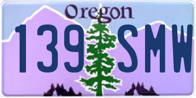 OR license plate 139SMW
