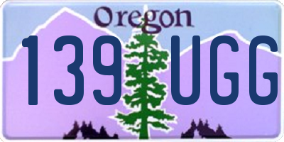 OR license plate 139UGG