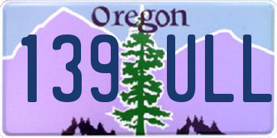OR license plate 139ULL