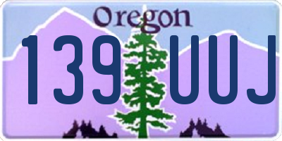 OR license plate 139UUJ