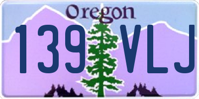 OR license plate 139VLJ