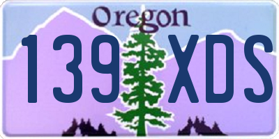 OR license plate 139XDS