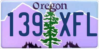 OR license plate 139XFL
