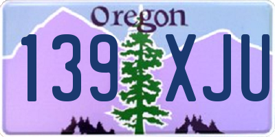 OR license plate 139XJU