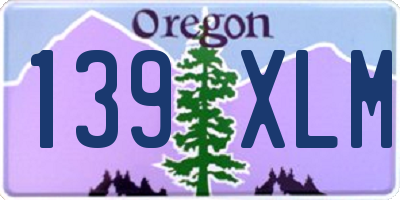 OR license plate 139XLM