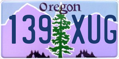 OR license plate 139XUG