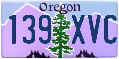 OR license plate 139XVC