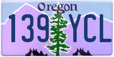 OR license plate 139YCL