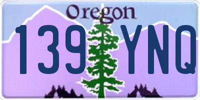 OR license plate 139YNQ