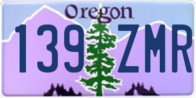 OR license plate 139ZMR
